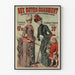 Póster de moda vintage en Los Buttes Chaumont - ropa del siglo XIX