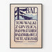 Vintage poster against tuberculosis rally under Radziwill protection