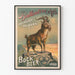Póster vintage de Ballantine & Co. Cerveza Bock 1888