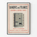 Vintage Poster of the Bank of France Safe Deposit Box Rental