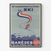 Vintage poster of the 46th French Ski Championships in Barèges 1959