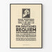 Póster musical vintage Réquiem alemán de Johannes Brahms