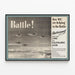 Battle Poster - Combat Aircraft in Flight for Wall Decoration — framed artwork on a wall