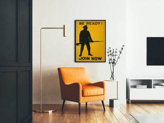 Vintage military poster "Be Ready! Join Now"
