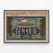 Póster vintage Ben Hur Teatro Illinois Chicago — cuadro enmarcado en la pared