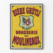 Vintage poster of Grütli Beer, Moulineaux Brewery