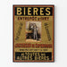 Póster vintage de cervezas Depósito de Ivry Jacobsen de Copenhague