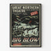Póster vintage Big Blow – Teatro Great Northern