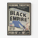 Póster Vintage Teatro Federal "Imperio Negro"