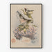 Póster vintage Retrato de Blanche Gaspard con traje floral