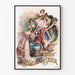 Vintage Buck Beer Poster with Royal Goat and Young Women