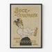 Póster vintage Bock Champagne Albert Moussoux