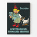 Póster vintage Bockbier Löwenbrauerei Bohmisches Brauhaus