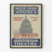 Póster vintage de teatro Both Your Houses