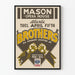 Póster vintage de los hermanos del teatro Mason Opera House