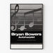 Póster de Bryan Bowers Autoharpaist Música Vintage