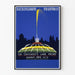 Vintage poster of Buckingham Fountain in Chicago