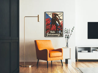 Vintage German Wall Poster: Courage and Resistance