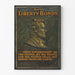 Póster vintage Compra de bonos de libertad con retrato de Abraham Lincoln