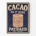 Póster vintage de cacao puro y soluble Payraud