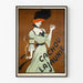 Póster vintage de mujer estilizada Cachou Lajaunie