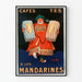 Vintage poster of Cafés et Thés at Los Mandarines