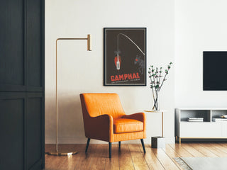 Vintage Camphal Heart Stimulant Advertising Poster