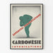 Póster vintage Carbonesie - Prevención Salud y Intoxicaciones