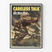 Póster militar vintage Careless Talk Got There First