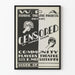 Póster en blanco y negro Censored para teatro comunitario