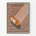 Póster vintage Gotas de Cethocal para Dermatosis