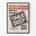 Póster vintage Hollywood Playhouse Chalk Dust 1936
