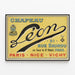 Vintage Poster Hat Léon - 21 Rue Daunou Paris — framed artwork on a wall