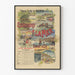 Póster vintage del Ferrocarril del Norte - Excursiones al mar