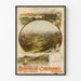 Póster vintage de ferrocarril eléctrico Montreux-Oberland Bernois