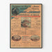 Póster vintage de los Ferrocarriles del Oeste - Servicio Francia e Islas del Canal Jersey, Guernsey por Granville y Saint-Malo
