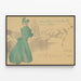 Vintage poster Chez le Bar de Boutteville - 14th Exhibition — framed artwork on a wall