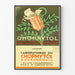 Póster vintage Chophytol - Tónico hepático y diurético potente