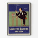 Póster publicitario vintage de cigarrillos Laferme Dresden