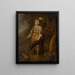 Portrait of a Boy as a Hunter - Circle of Matthys van den Bergh — framed artwork on a wall