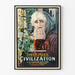 Póster vintage de teatro Civilización de C. Gardner Sullivan