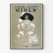 Póster vintage de la mayor comedia de Clyde Fitch: Girls - Miss Pam