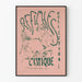 Vintage Artistic Poster Screen Print of La Critique Paris