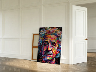 Tableau Street Art - Mosaïque Moderne d'Einstein