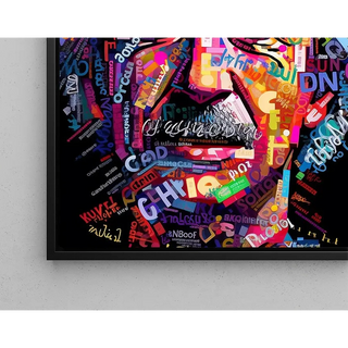 Tableau Street Art - Mosaïque Moderne d'Einstein