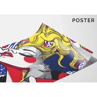 Tableau Pop Art, intitulée - Beauté en Mouvement | Reproduction Tableau Décoration murale affiche copie