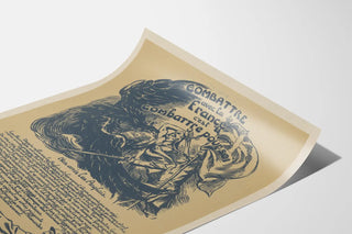Póster patriótico vintage « Luchar con Francia »