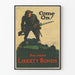 Póster vintage militar Come On Buy More Liberty Bonds