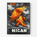 Póster vintage Comprimidos Nican hojas de otoño