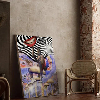 Tableau Street art - Sérénité Psychédélique